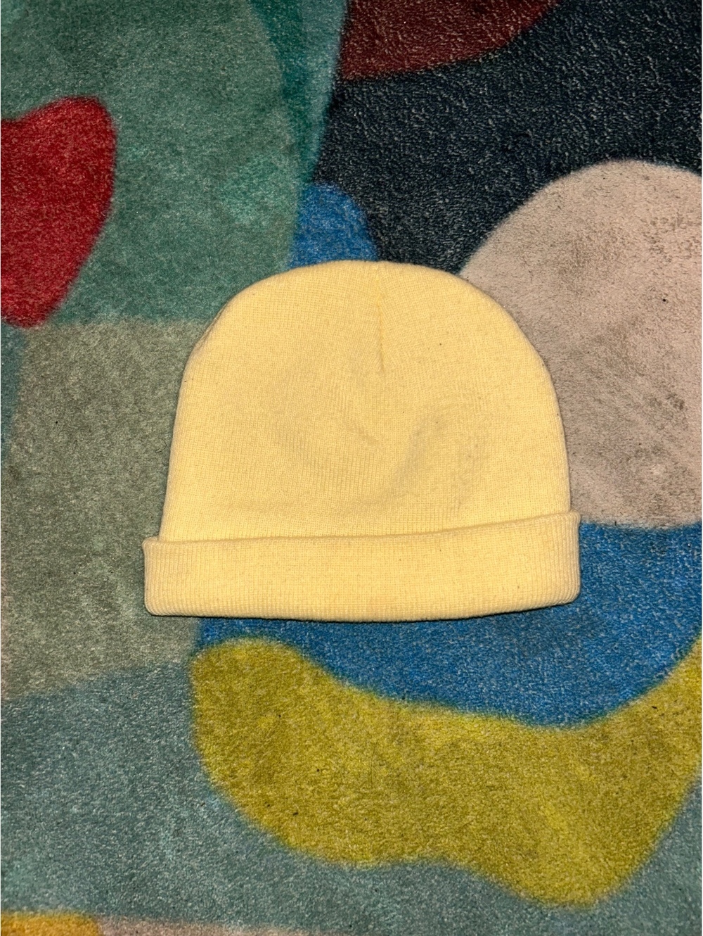 Yellow Knit Beanie Hat